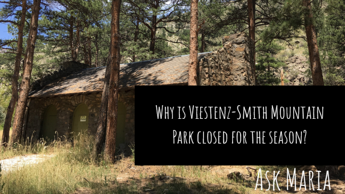 Why is Viestenz-Smith Mountain Park closed for the season?